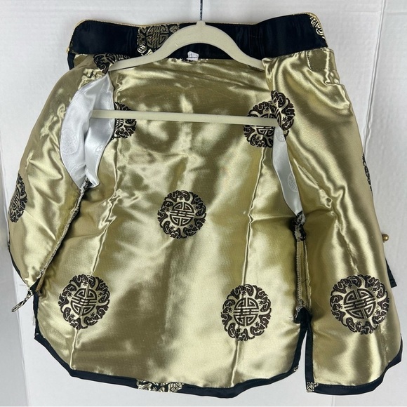 🩷 Kids, Tibetan traditional brocade top, Losar - black/white. Size: 1. - Picture 3 of 9